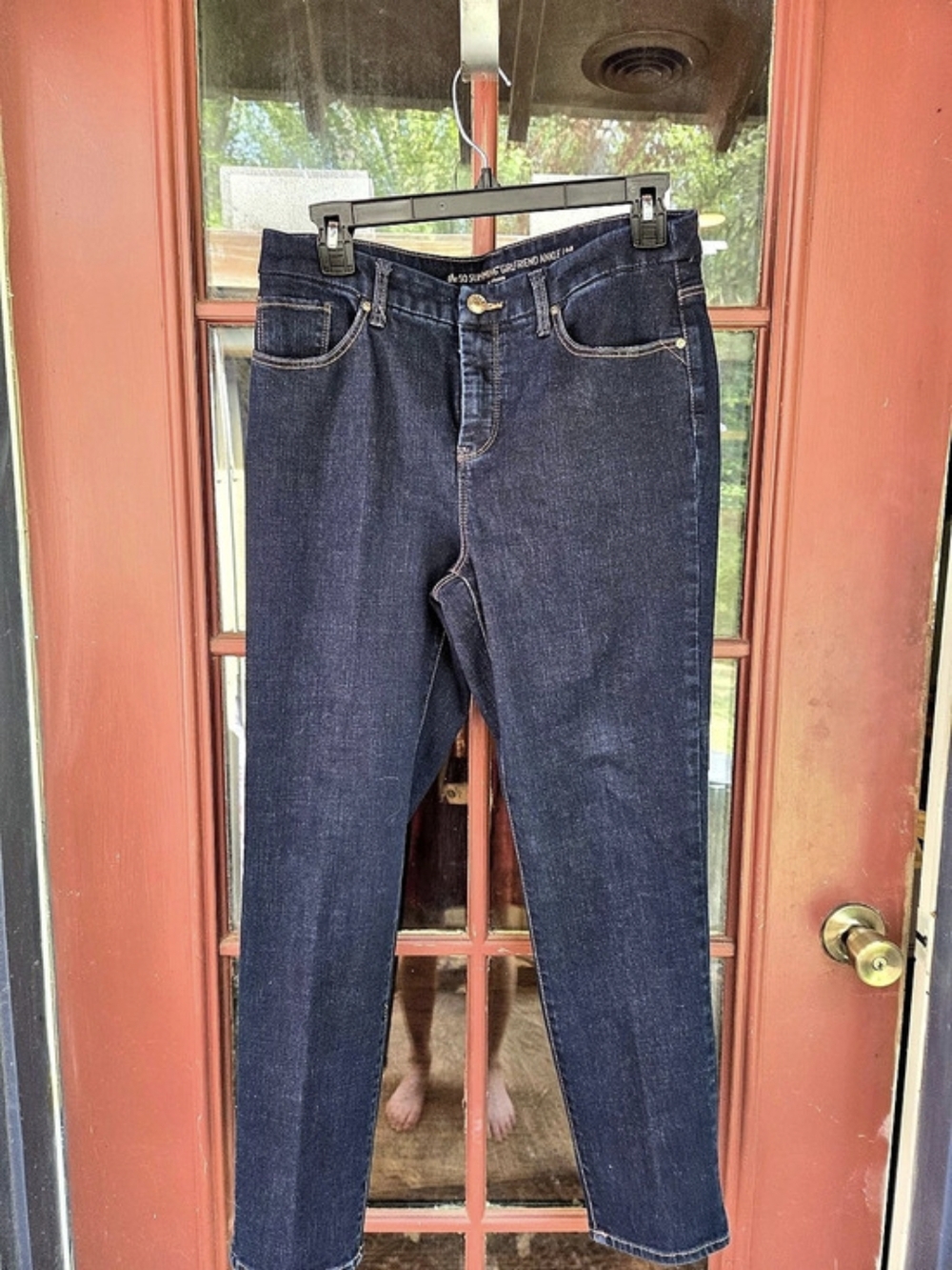 Chico's So Slimming Girlfriend Ankle Jeans Blue Size 0.5